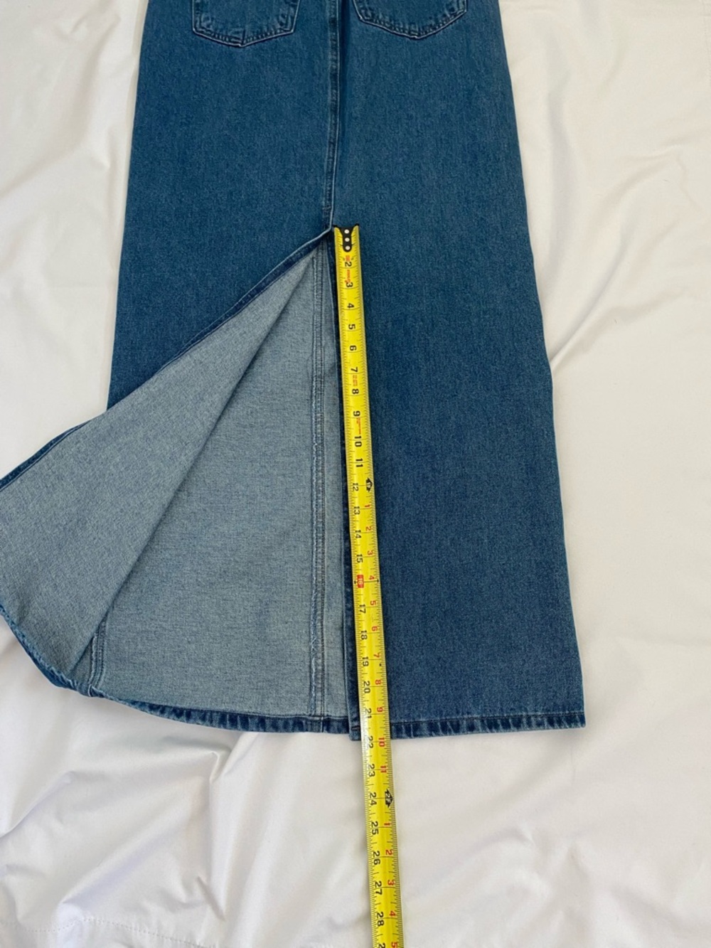 Long Denim Skirt by Forever 21., in Classic Blue. Size Medium. NWT - Picture 8 of 12